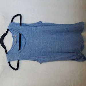 ATHLETA | Tank Top Heathered Blue & White Womens Size Medium